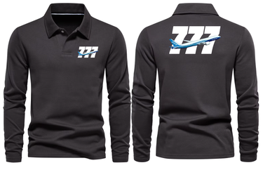 BOEING 777 LONG SLEEVE POLO